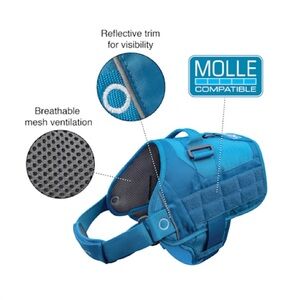 Kurgo RSG Townie Harness Size: Large Blue and Charcoal Grey (New)